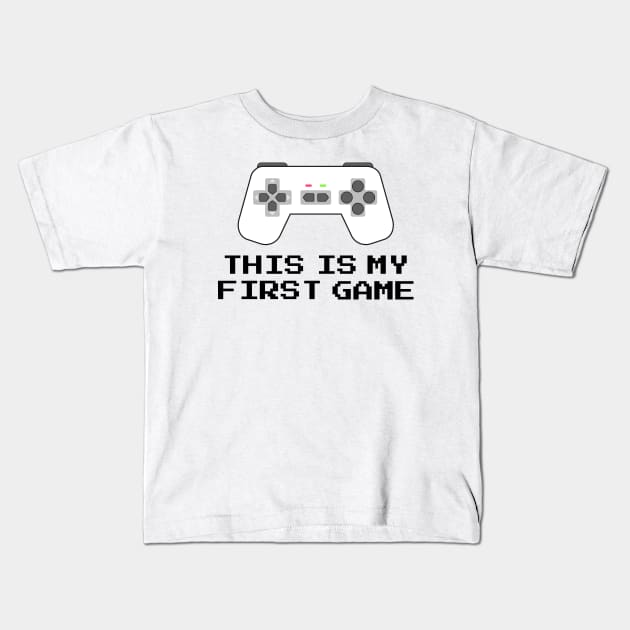 This is My First Game Retro Kids T-Shirt by ahmadzakiramadhan